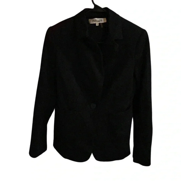 Diane von Furstenburg Black Blazer Size 0 - Picture 1 of 9